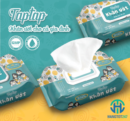 Duy trì sự sảng khoái suốt cả ngày với khăn ướt Taptap không mùi