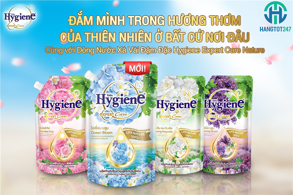 Nước xả đậm đặc Hygiene - Lựa chọn hoàn hảo cho quần áo thơm mát suốt ngày