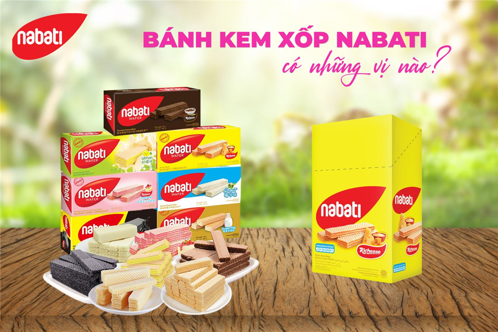 Thưởng thức bánh Nabati - Hương vị ngọt ngào, hòa quyện giữa bánh xốp và lớp kem tinh tế 