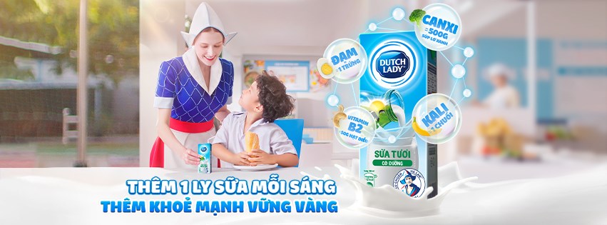 Khởi đầu ngày mới khỏe mạnh với sữa tươi tiệt trùng Dutch Lady