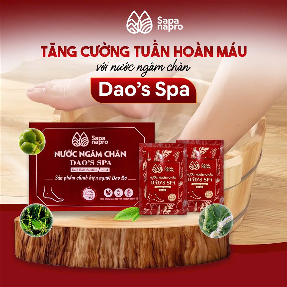 Dao's Spa – Tận hưởng giây phú thư giãn với nước ngâm chân thảo dược