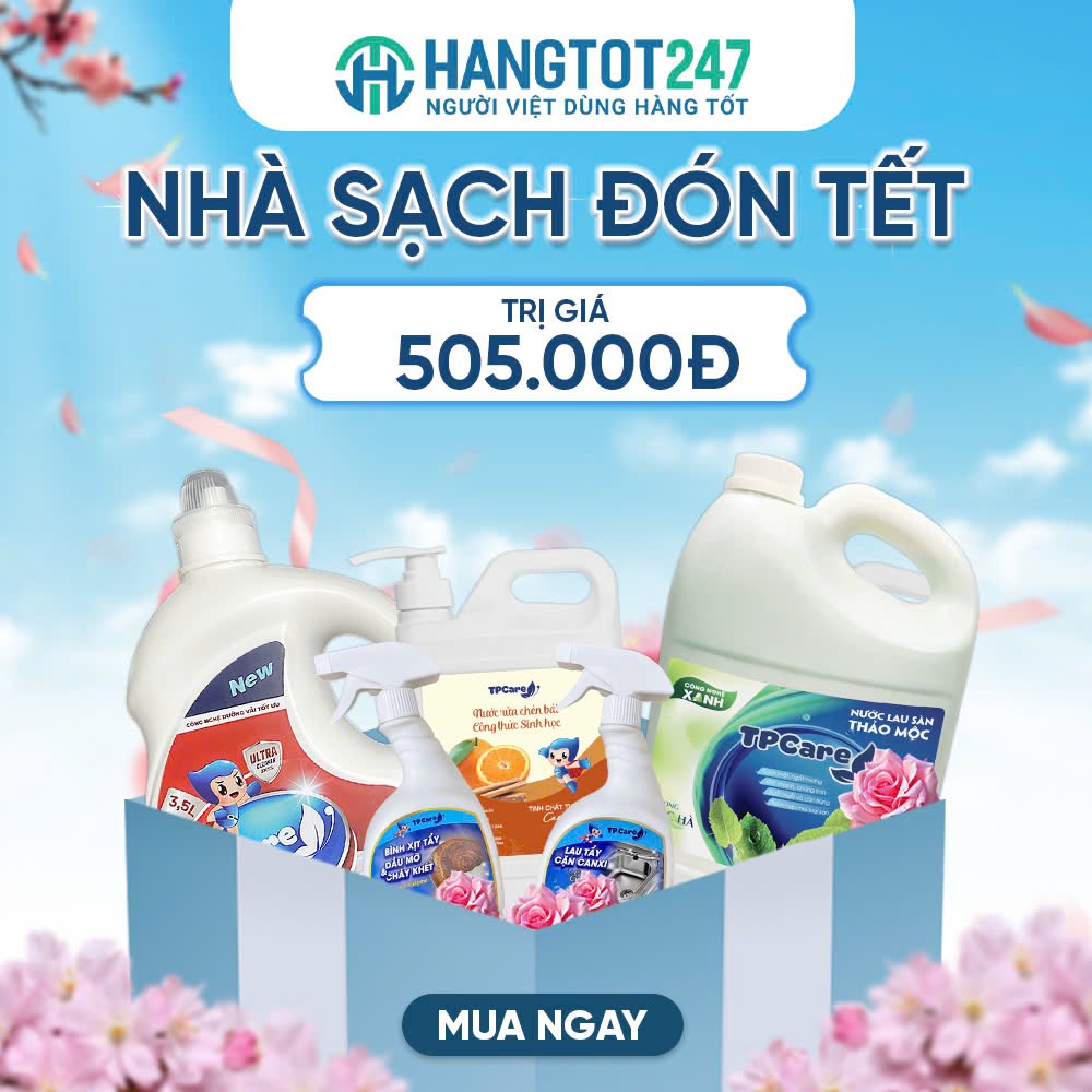 Chào năm mới với combo Nhà sạch đón tết cùng Hangtot247