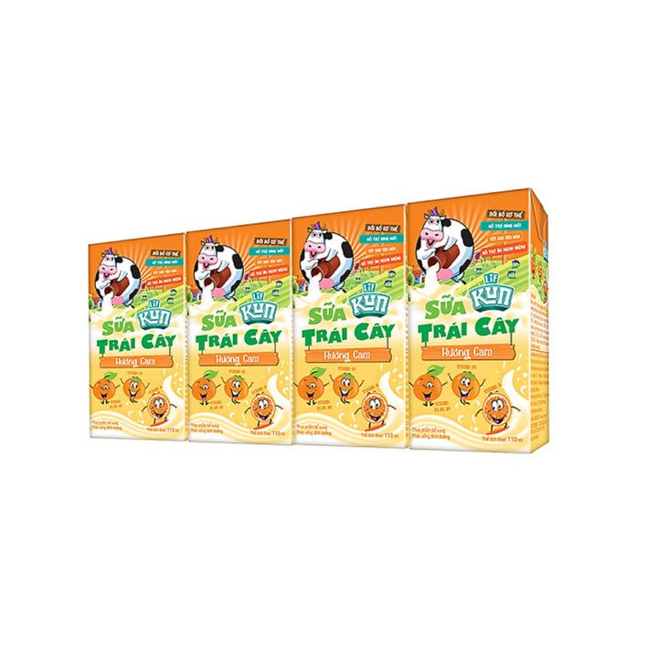 Sữa trái cây hương cam Kun 110ml