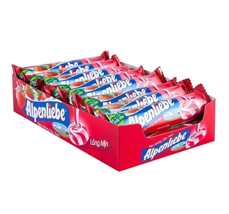 Bịch kẹo Alpenliebe hướng dâu 16 thỏi 32g