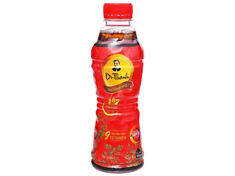 Trà thảo mộc Dr Thanh chai đỏ 330 ml