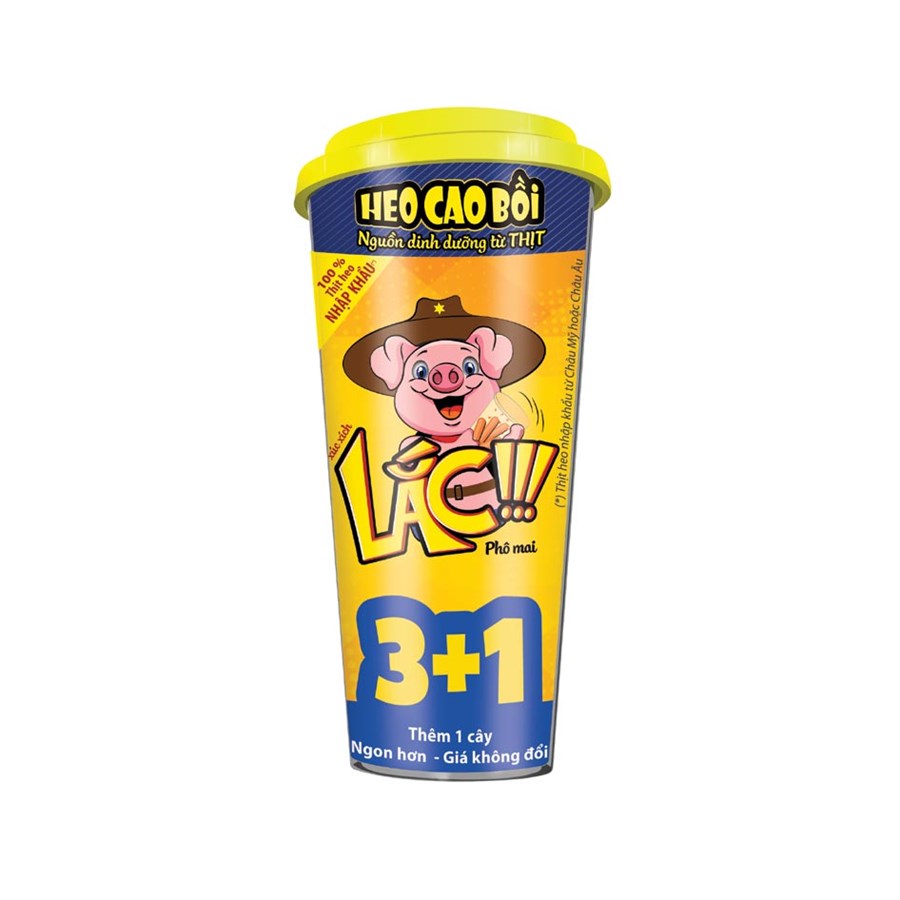 Xúc xích heo cao bồi pho mai 3+1