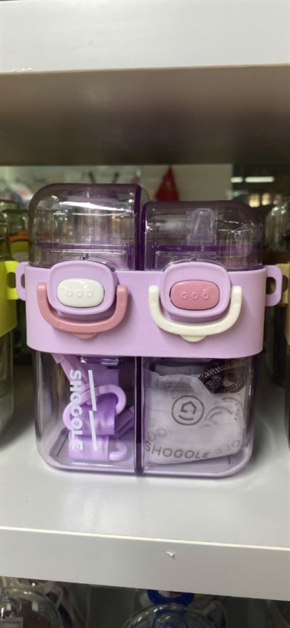 Bình nước đôi trẻ em 550ml