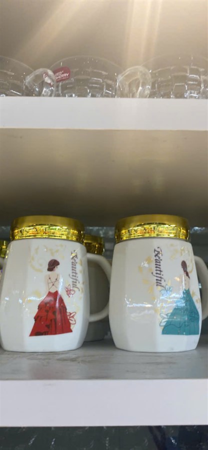 Cốc sứ mặt gương 