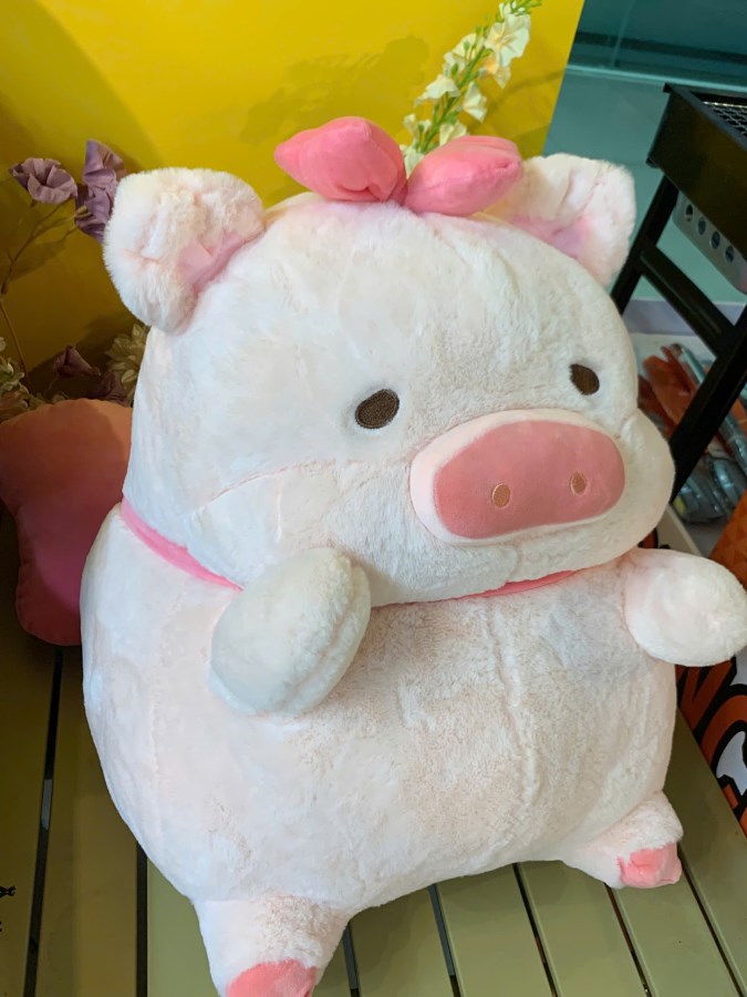 Heo lulu đeo nơ 40cm 