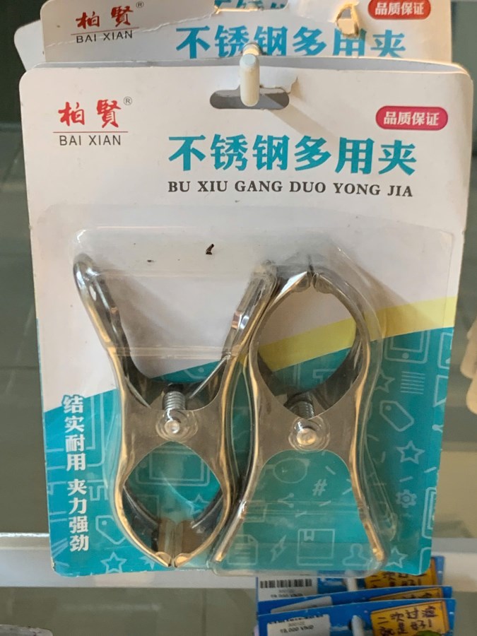 Kẹp bonsean 2 miếng lớn bằng théo ko rỉ 