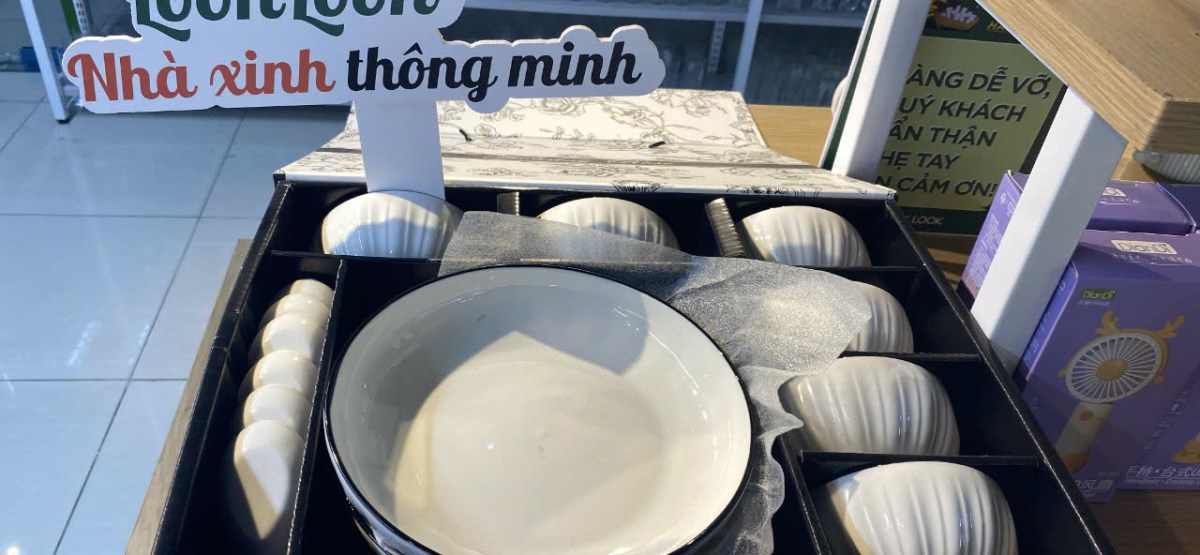 Set bát hoa hồng đen 