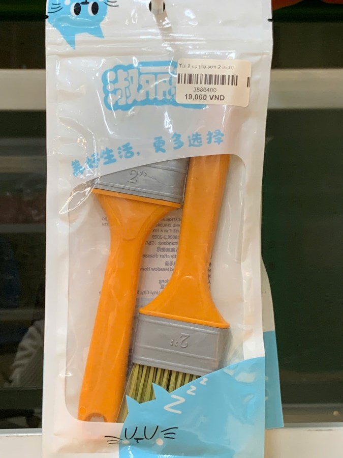 Túi 2 cọ sơn 2 inch