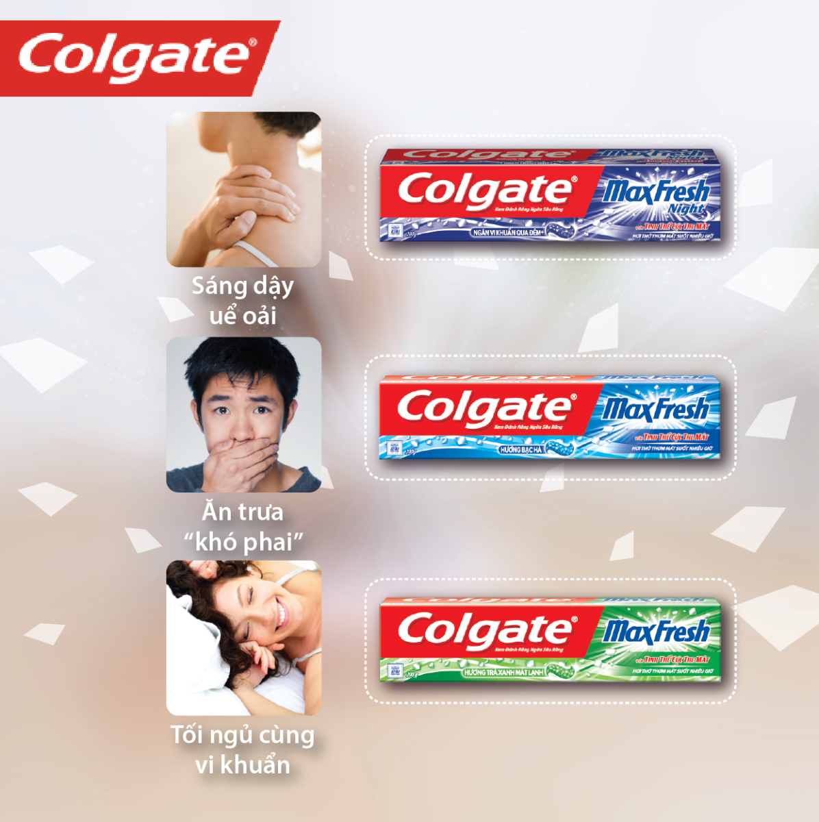 Colgate trà xanh – Chăm sóc toàn diện cho răng miệng, với hơi thở thơm mát lâu dài