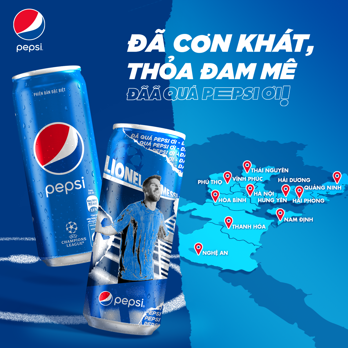 Pepsi - Thức uống giải khát tuyệt vời cho những ngày hè nóng bức và sôi động