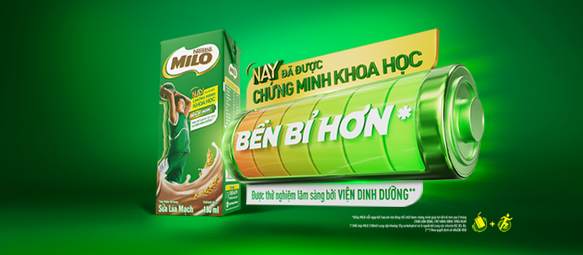 Milo - Năng lượng vượt trội cho ngày dài năng động