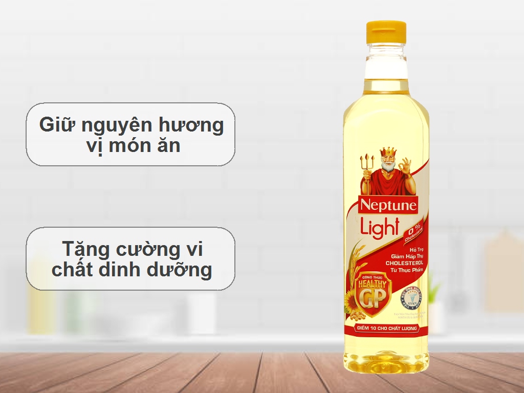 Dầu ăn Neptune Light – Lựa chọn hoàn hảo cho món ăn nhẹ nhàng và dinh dưỡng