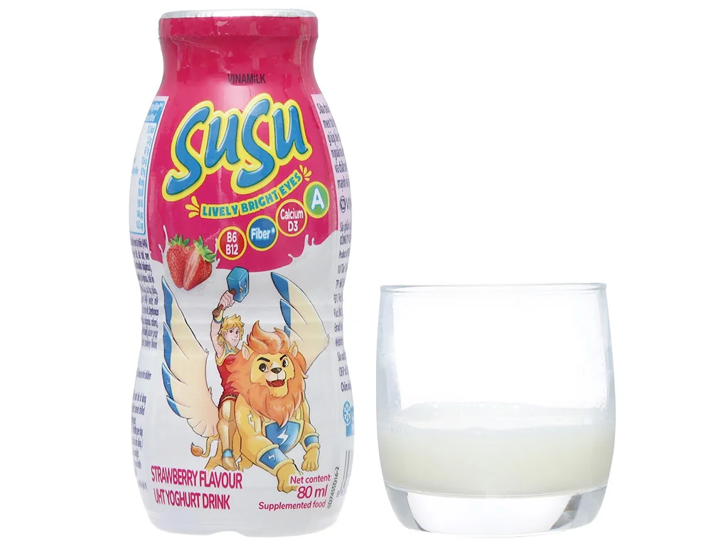 Sữa chua Susu hương dâu - Vị ngon khó cưỡng, sức khoẻ vượt trội 