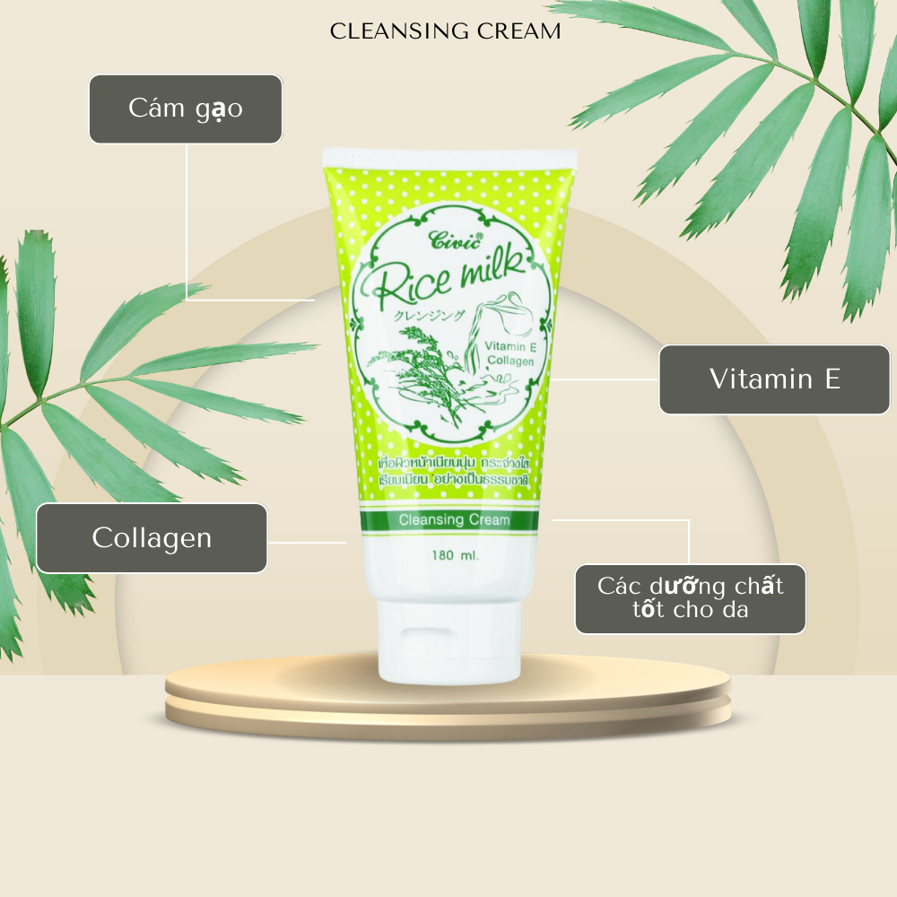 Rice Milk - Sữa rửa mặt gạo dịu nhẹ cho làn da nhạy cảm, làm sạch sâu và dưỡng ẩm tối ưu