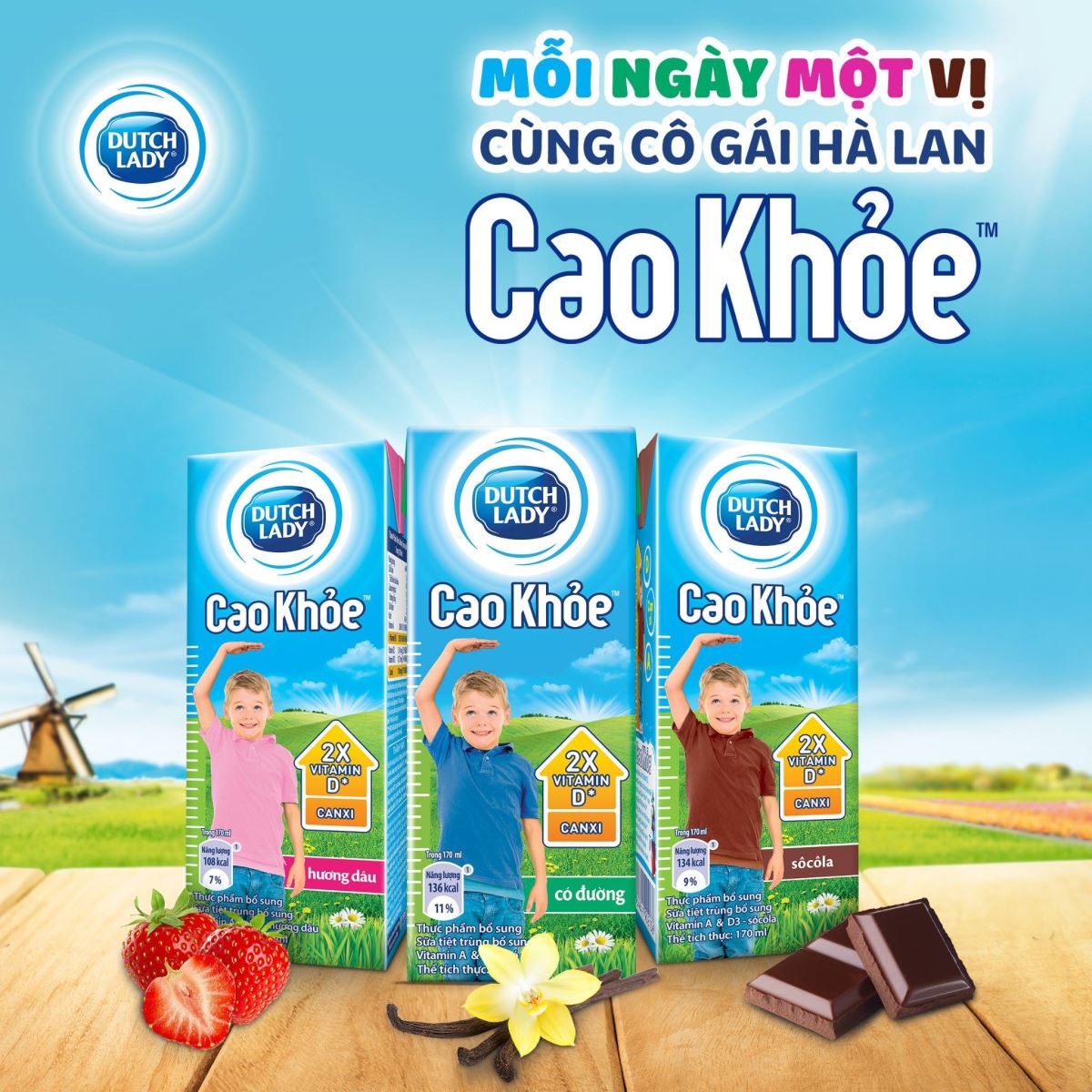 ​​Khởi đầu ngày mới khỏe mạnh với sữa tươi tiệt trùng Dutch Lady