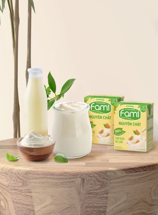 Tận hưởng một ngày tươi mới với sữa đậu nành nguyên chất Fami tốt cho sức khỏe
