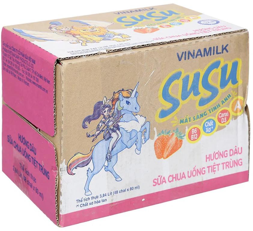 Sữa chua Susu hương dâu - Vị ngon khó cưỡng, sức khoẻ vượt trội 