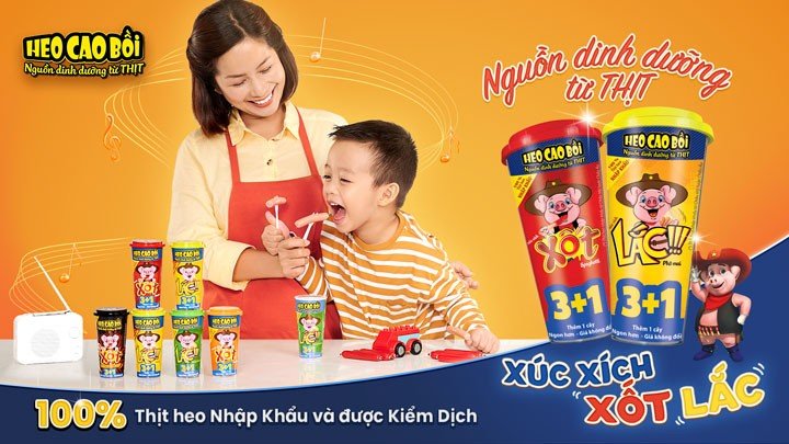 Xúc xích heo cao bồi - Nguồn dinh dưỡng từ thịt