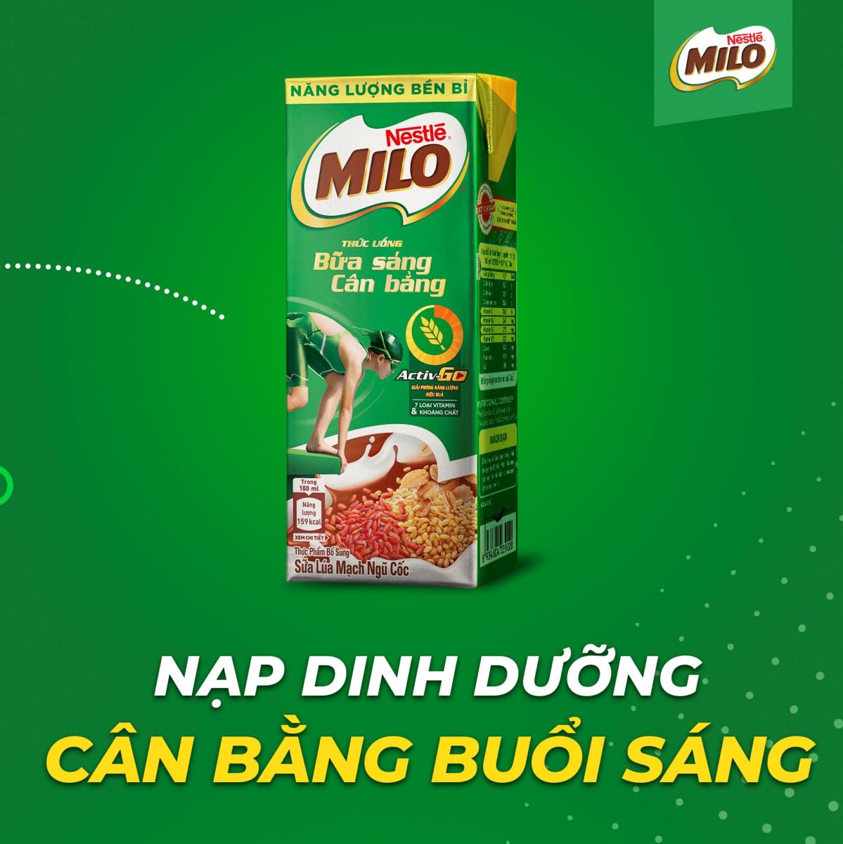 Milo - Năng lượng vượt trội cho ngày dài năng động