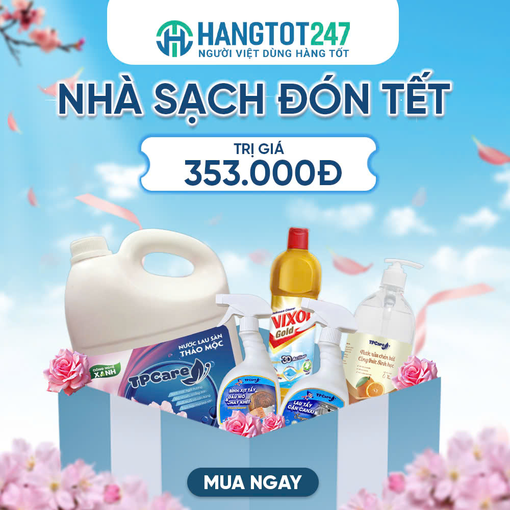 Nhà sạch đón tết cùng Hangtot247