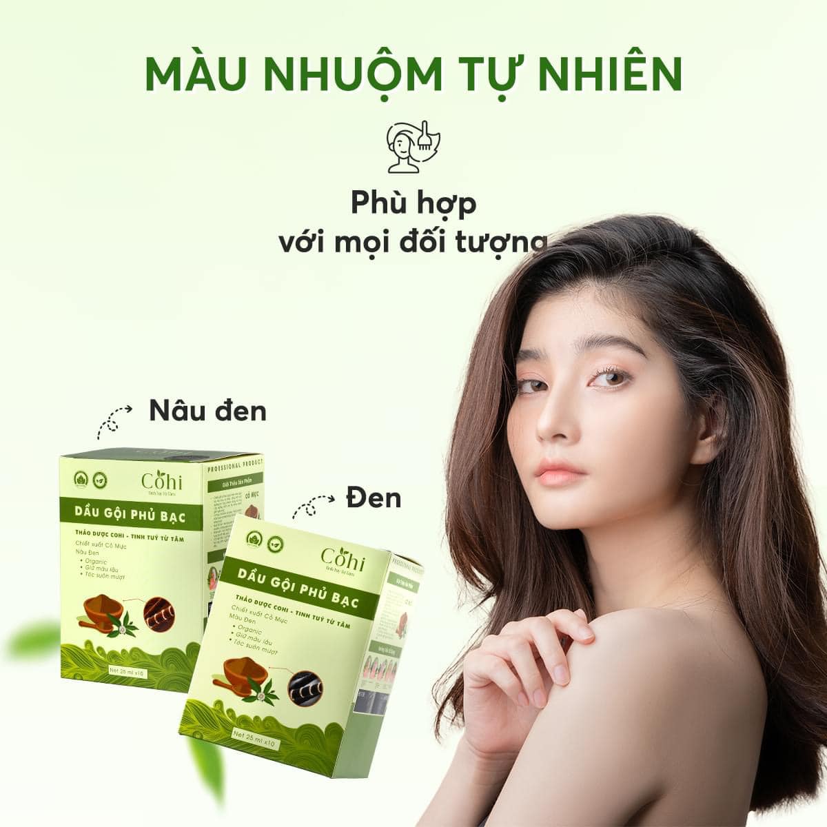 Dầu gội phủ bạc Cohi - Chỉn chu từng chi tiết để mang đến sự hoàn hảo cho tóc bạc của bạn
