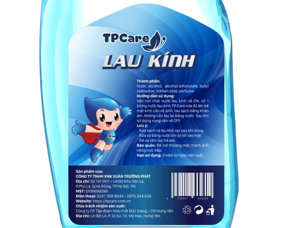 Nước lau kính TPCare - Giải pháp hoàn hảo cho không gian sống sạch bóng