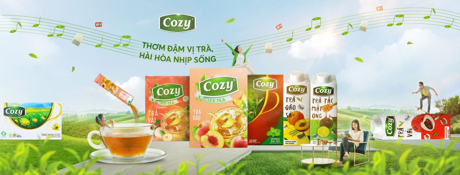 Trà túi lọc Cozy - hương vị tự nhiên, chất lượng tinh tế, trải nghiệm tuyệt vời