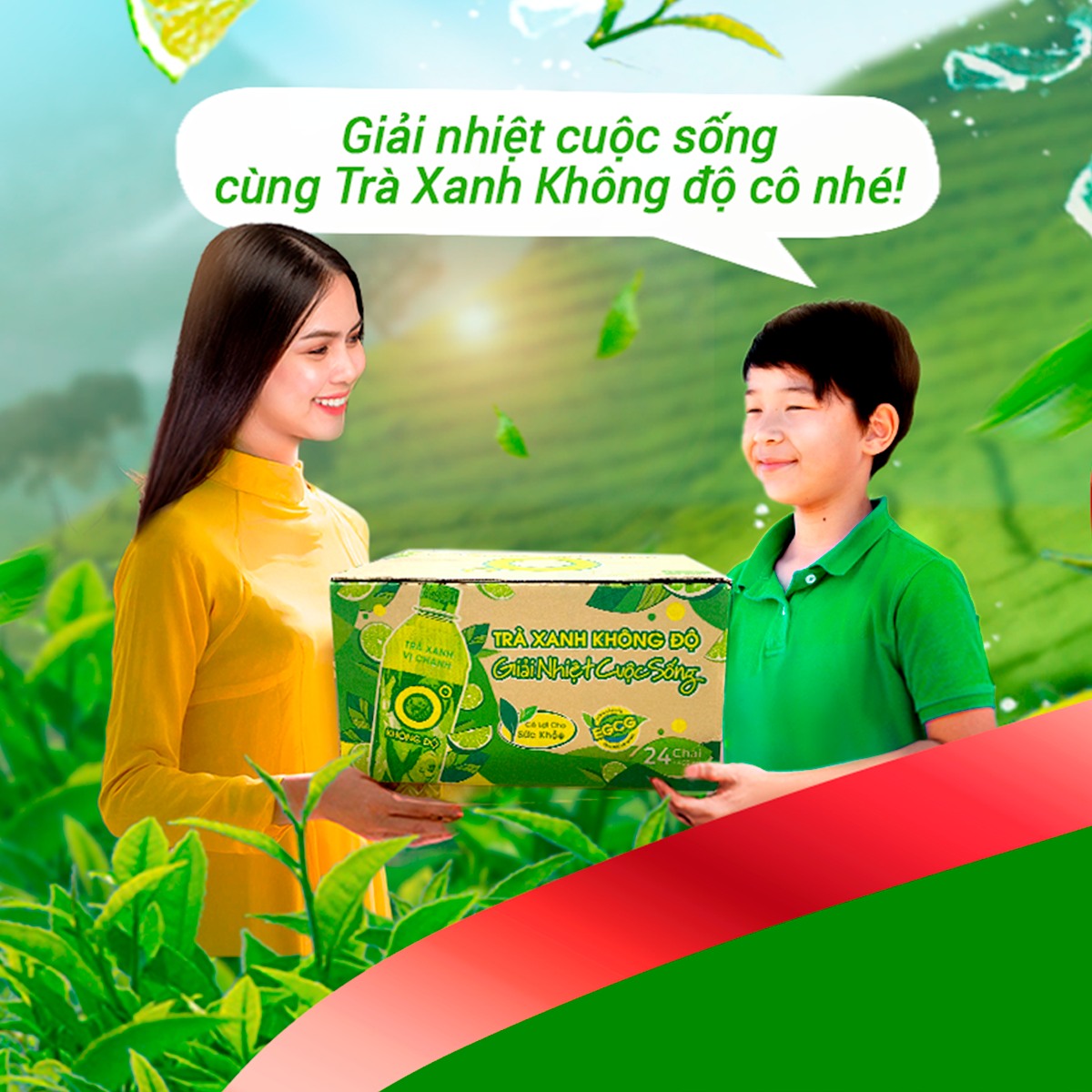 Trà xanh không độ - không lo căng thẳng mệt mỏi, giải nhiệt cuộc sống