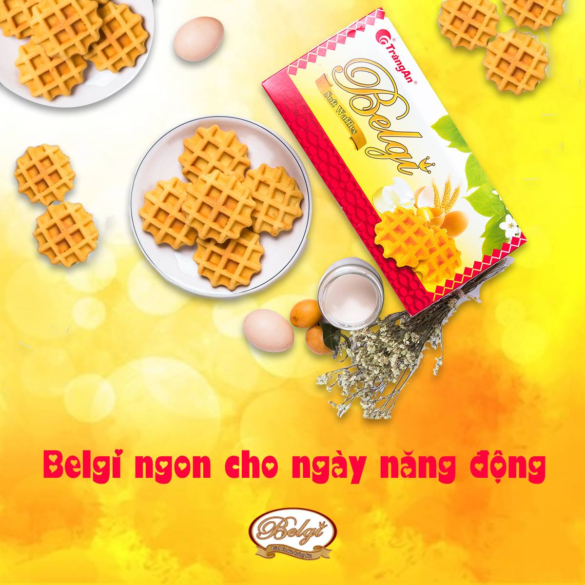Bánh Belgi trứng sữa mềm – Lựa chọn hoàn hảo cho những khoảnh khác ngọt ngào 