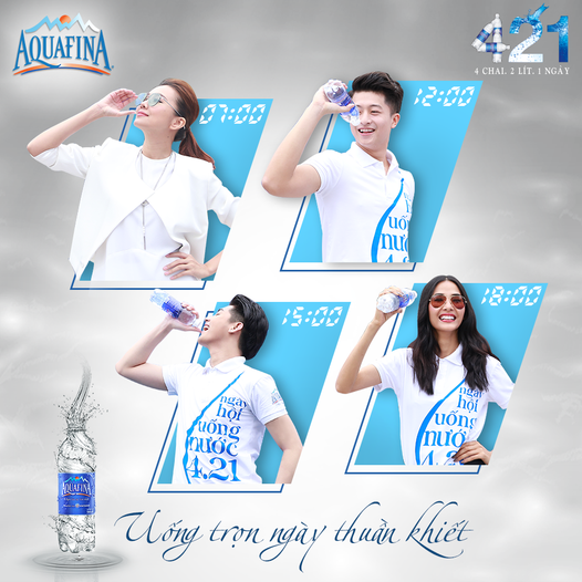 Aquafina - Sự lựa chọn hoàn hảo cho một cuộc sống khỏe mạnh và năng động