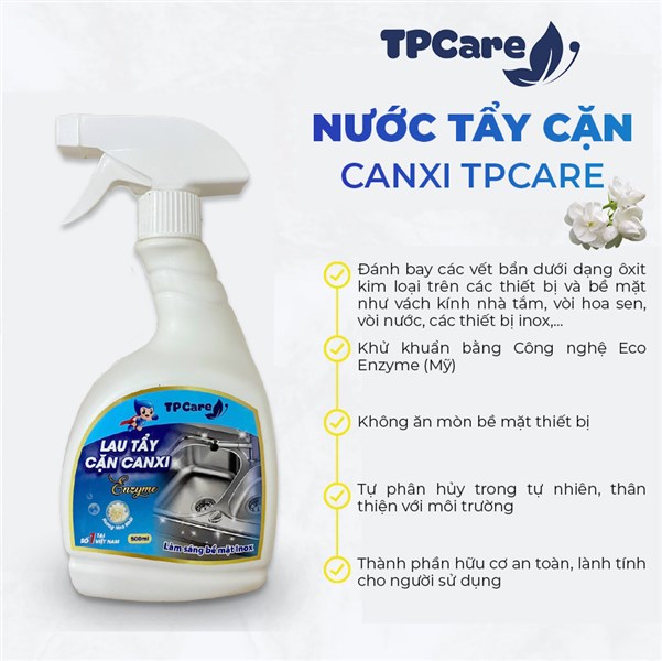 Đánh bay cặn bám cùng nước tẩy rửa cặn Canxi TPCare