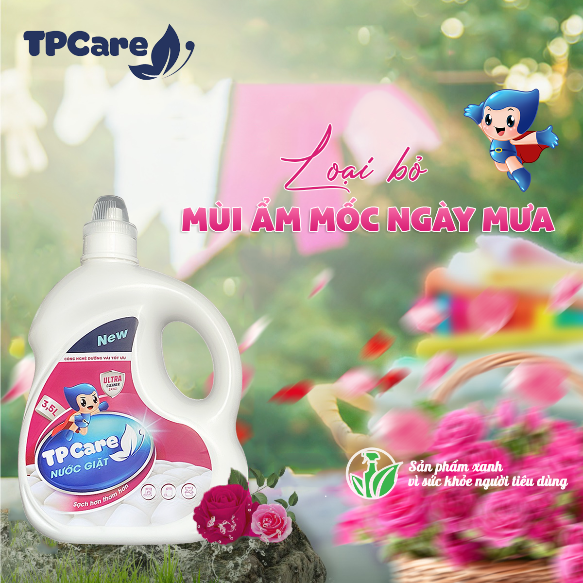 Bí quyết thơm mát cả ngày dài với nước giặt TPCare 