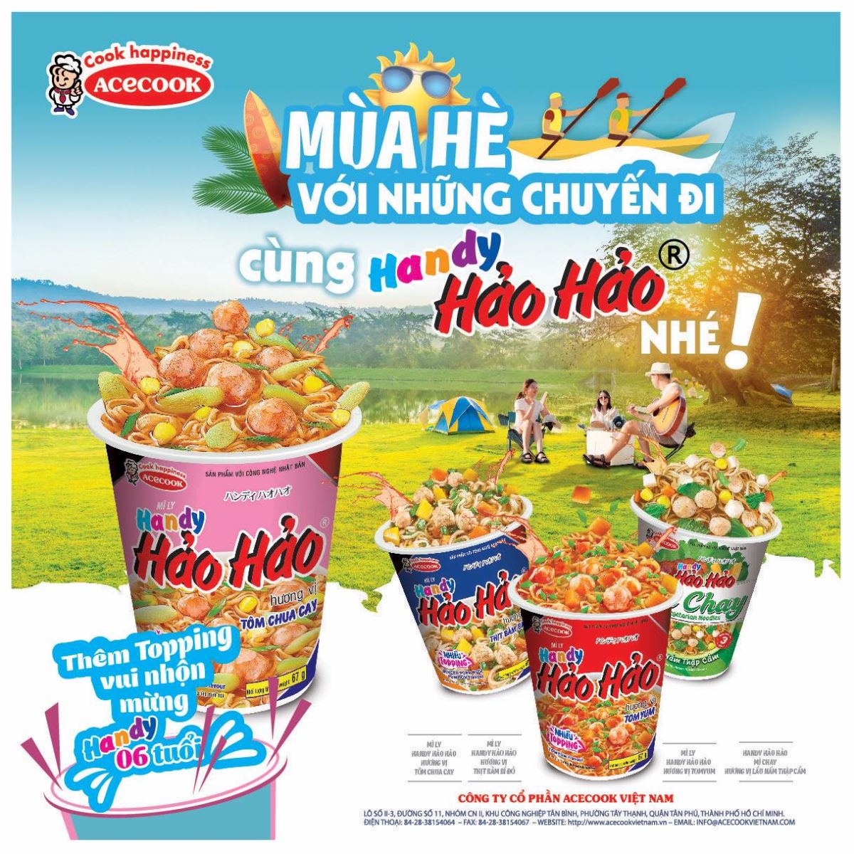 Mì ly Handy Hảo Hảo - Bữa ăn nhanh với hương vị tôm chua cay hoàn hảo