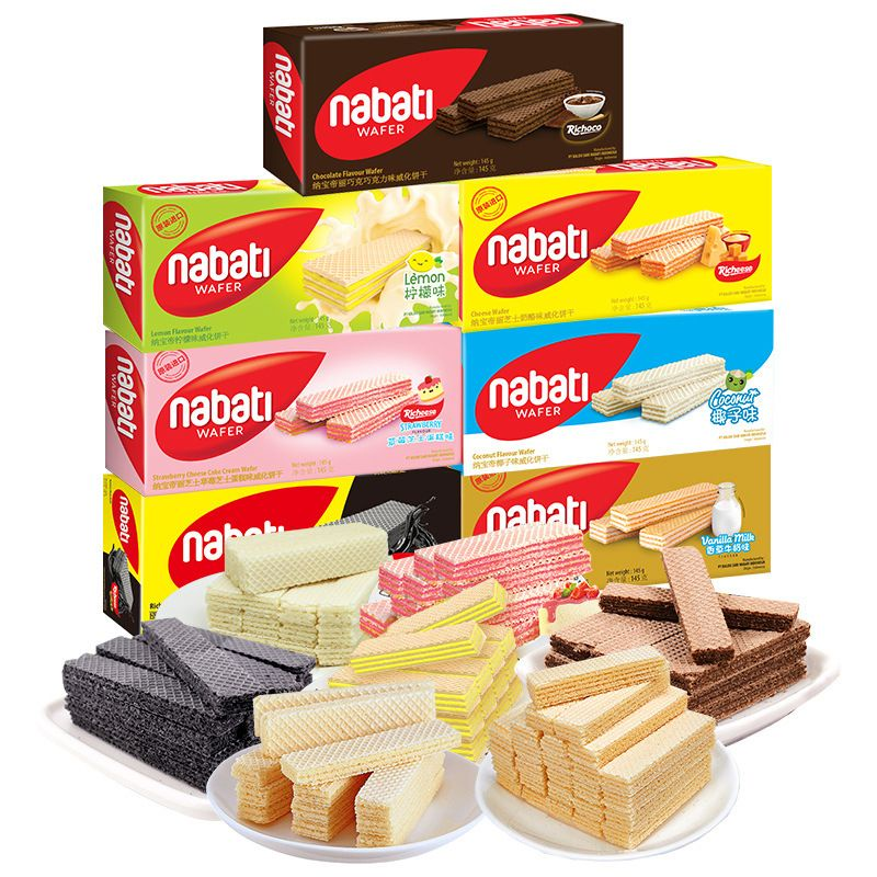 Thưởng thức bánh Nabati - Hương vị ngọt ngào, hòa quyện giữa bánh xốp và lớp kem tinh tế 