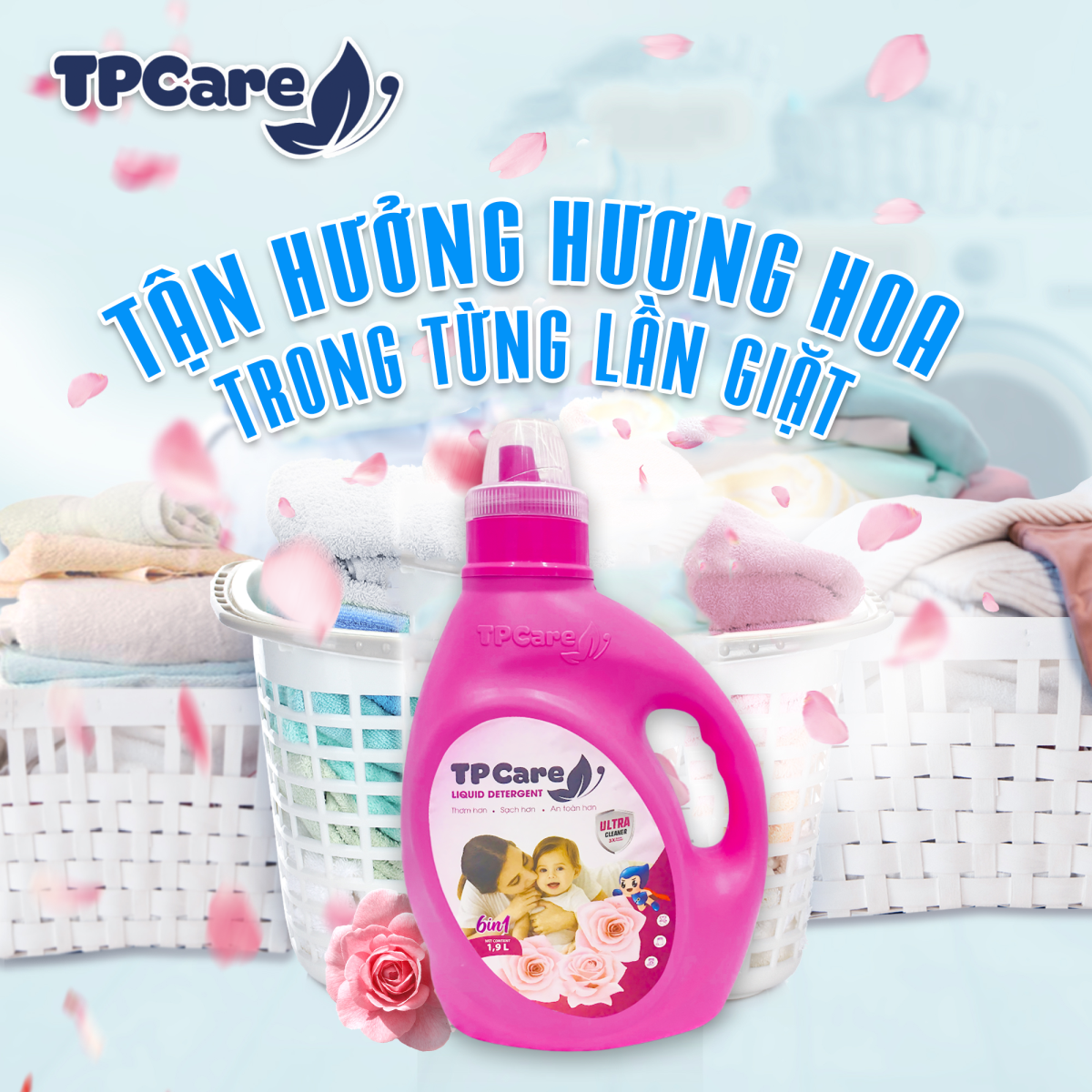 Bí quyết thơm mát cả ngày dài với nước giặt TPCare