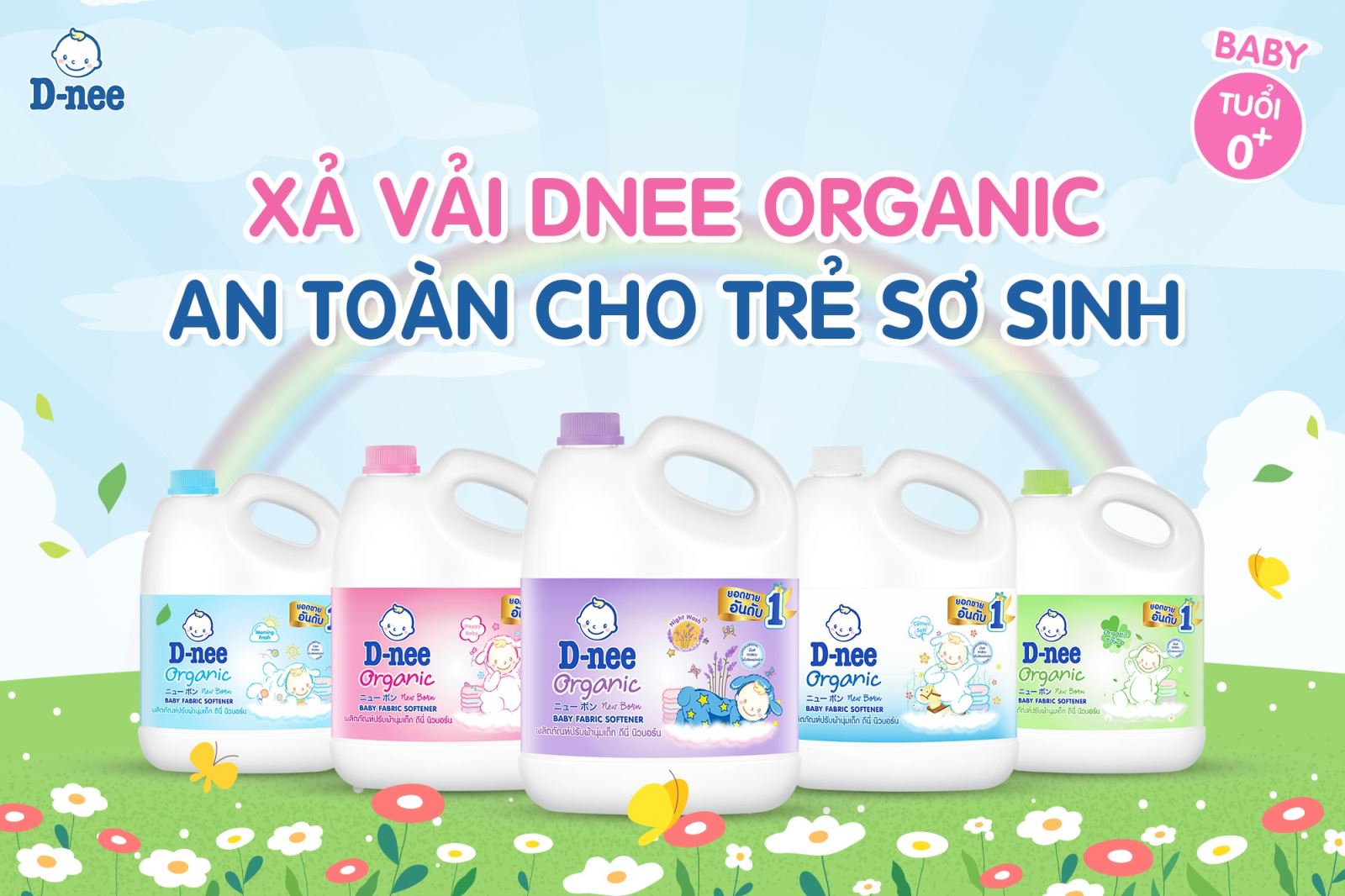D-nee - Nước giặt dịu nhẹ cho làn da nhạy cảm, an toàn cho cả gia đình