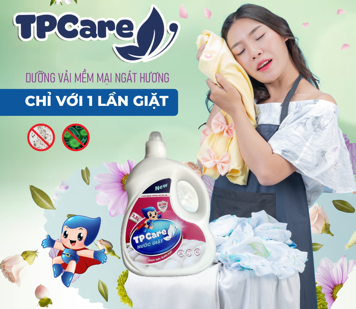 Bí quyết thơm mát cả ngày dài với nước giặt TPCare