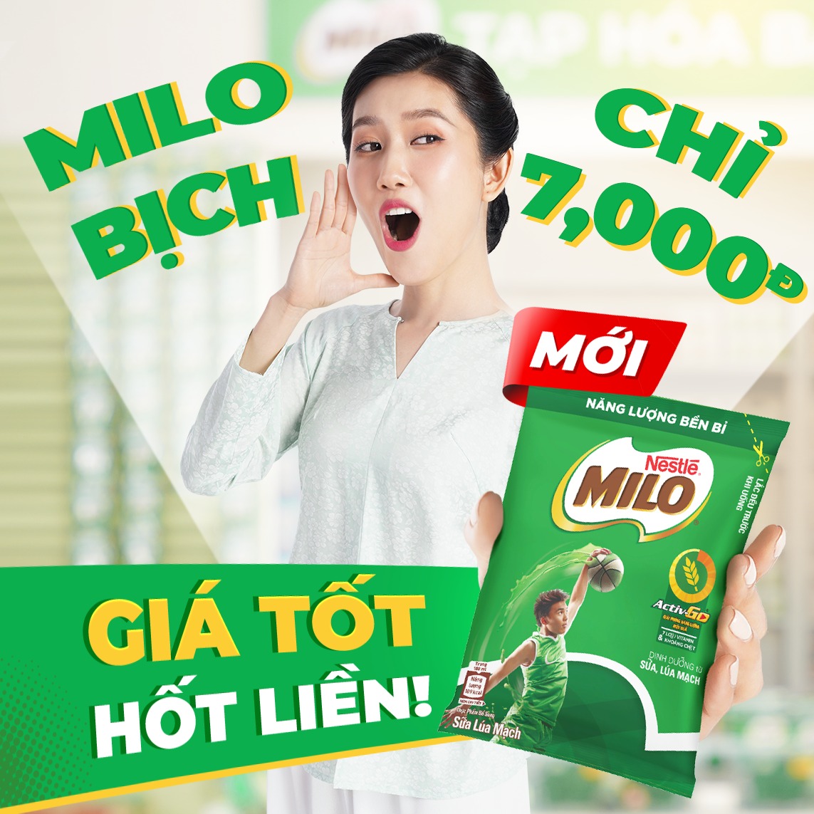 Sữa Milo - Năng lượng vượt trội cho ngày dài năng động