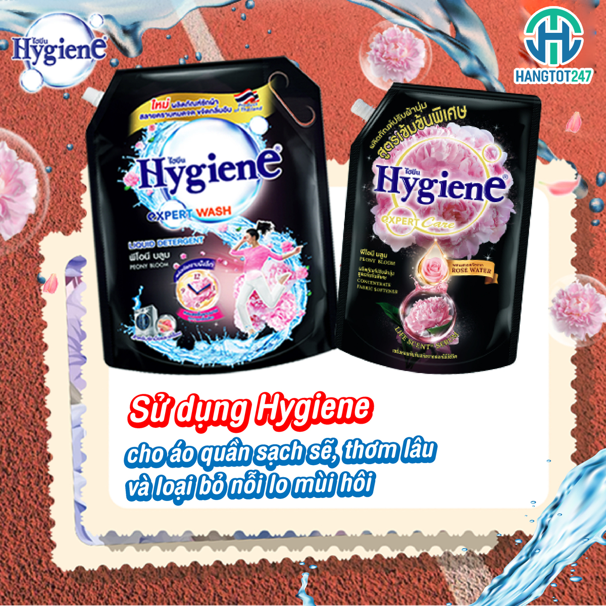 Nước xả đậm đặc Hygiene - Lựa chọn hoàn hảo cho quần áo thơm mát suốt ngày