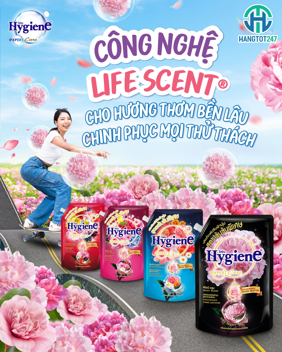 Nước xả đậm đặc Hygiene - Lựa chọn hoàn hảo cho quần áo thơm mát suốt ngày
