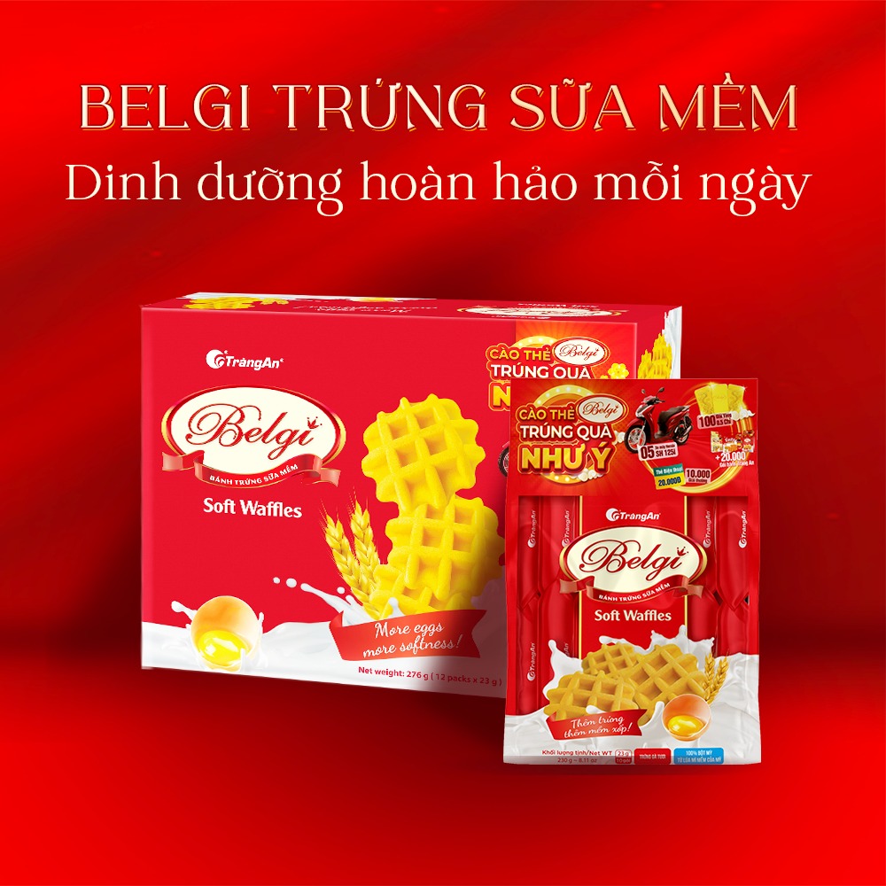 Bánh Belgi trứng sữa mềm – Lựa chọn hoàn hảo cho những khoảnh khác ngọt ngào 
