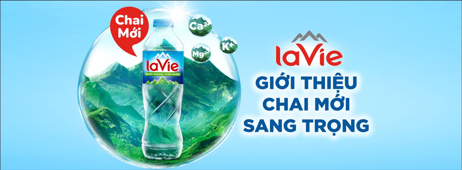 Nước khoáng Lavie - Nguồn cảm hứng từ thiên nhiên, mang lại cảm giác sảng khoái và tươi mới mỗi khi uống