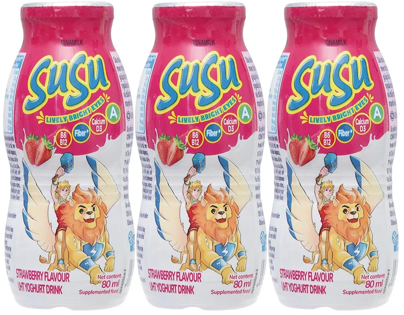 Sữa chua Susu hương dâu - Vị ngon khó cưỡng, sức khoẻ vượt trội 