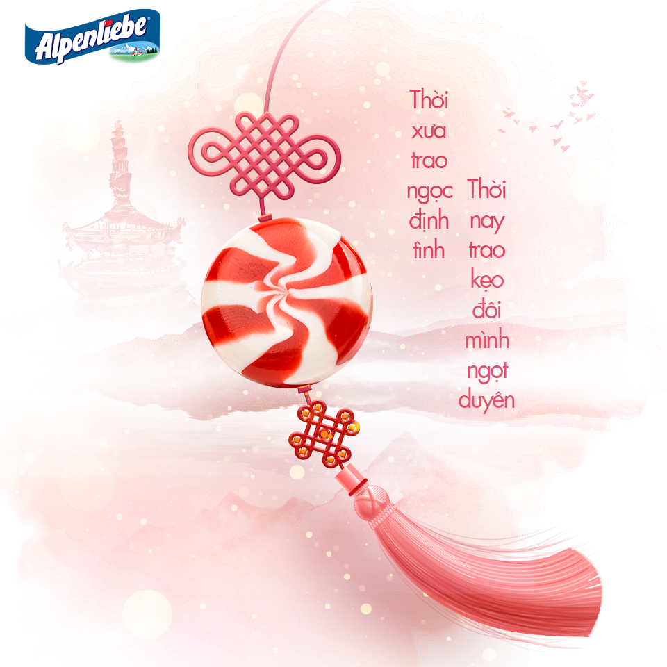 Kẹo Alpenliebe hương dâu – Ngọt ngào đậm vị, mê ngay từ lần thử đầu tiên!