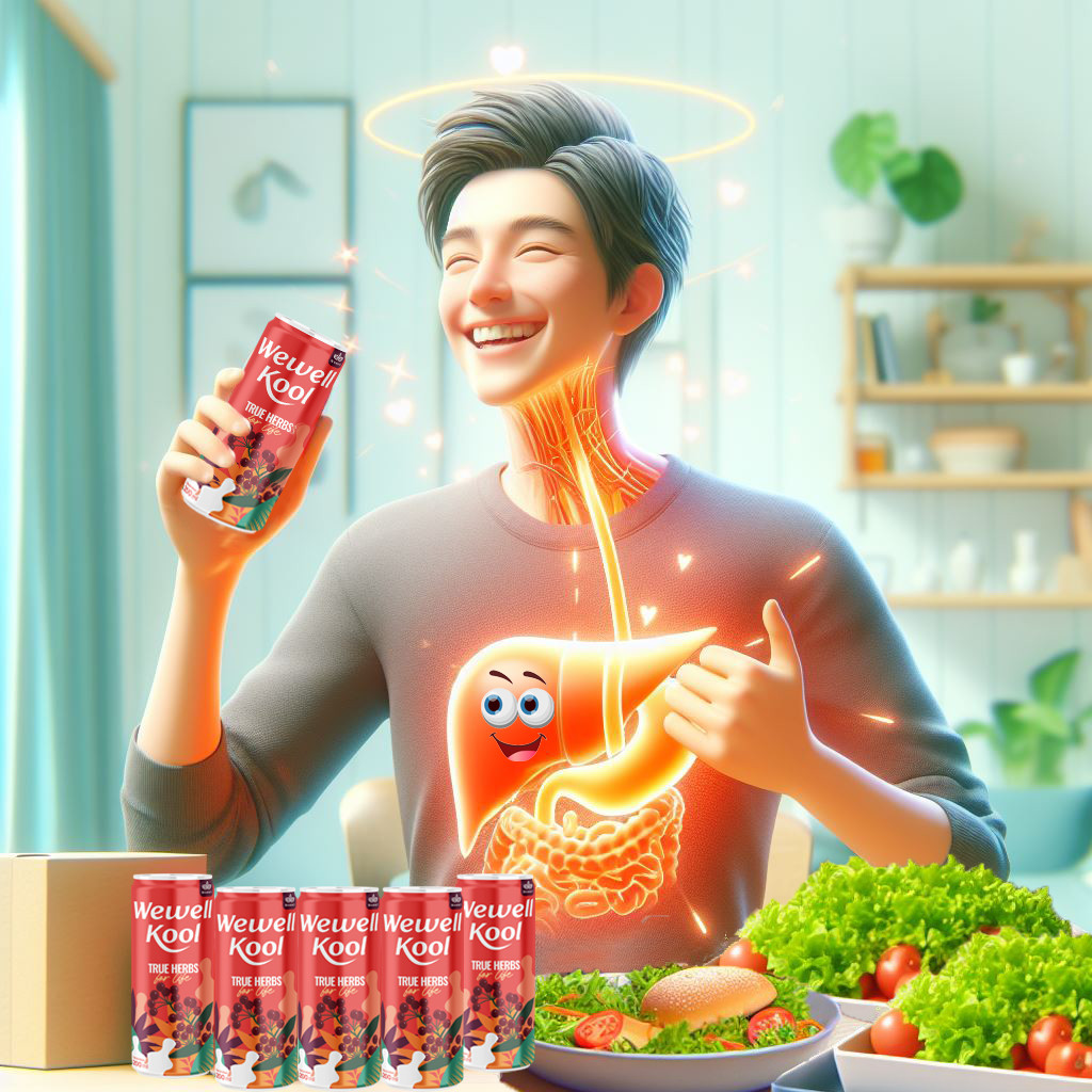 Đánh thức cơ thể với nước uống thảo dược Wewell Kool