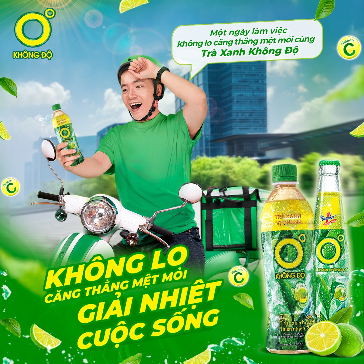 Trà xanh không độ - không lo căng thẳng mệt mỏi, giải nhiệt cuộc sống